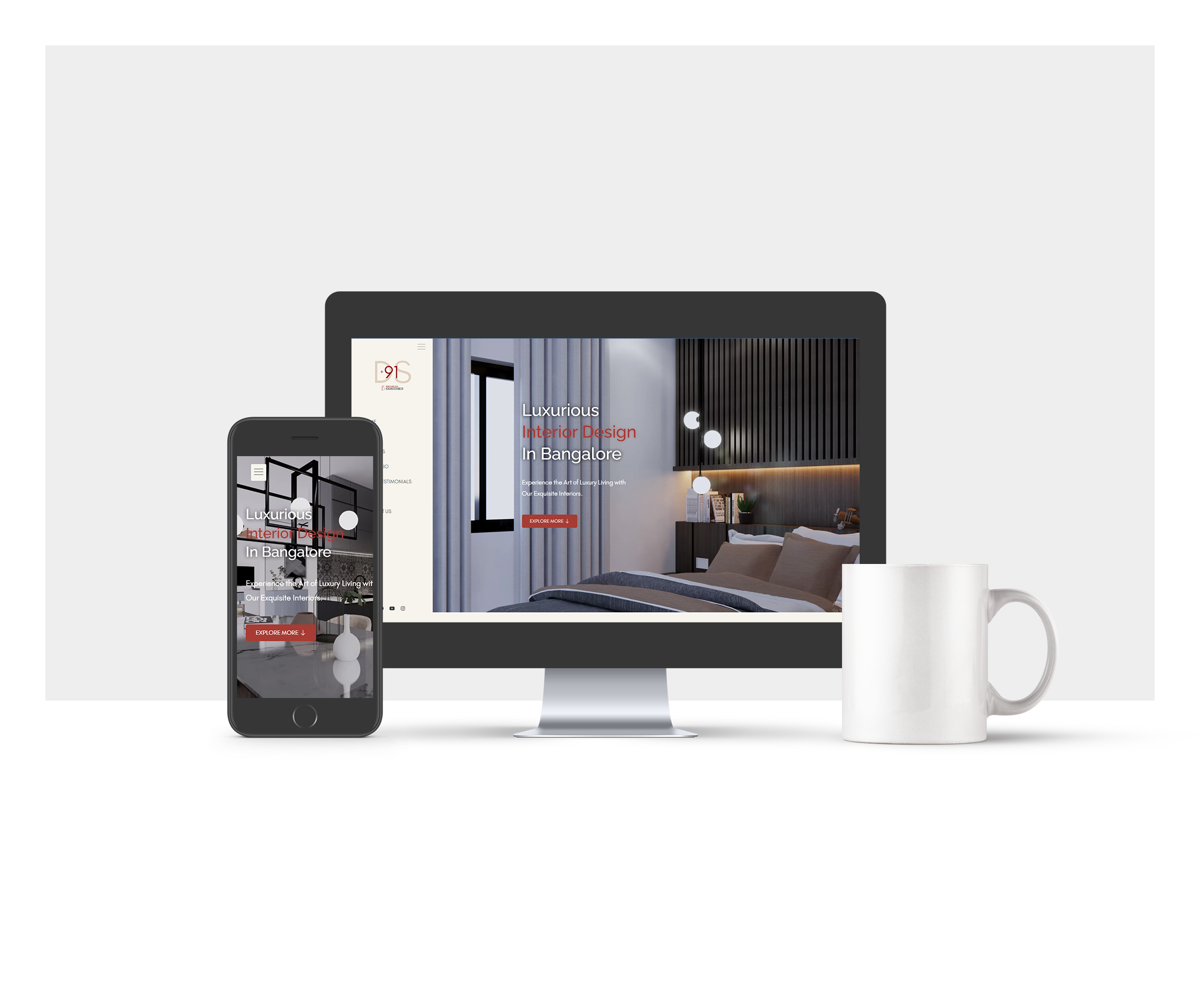 Interior Design Studio Website - DesignStudio91 brand website branding business website company website figma framer interior design interior design website studio website ui ux web design webflow website website design website development website ui wordpress