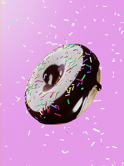 3D Donut Animation 3d animation design graphic design motion graphics toturial
