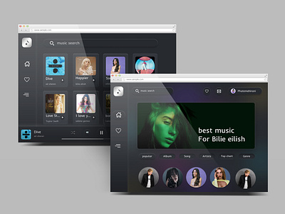 Music | Website & Application application music music app music website site ui ux website