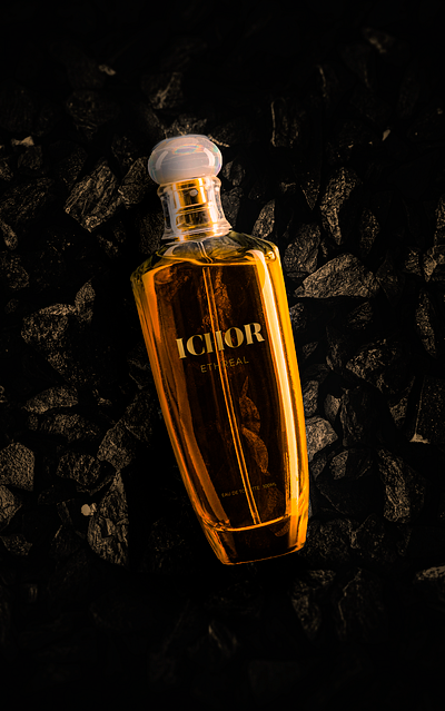 ICHOR | Blood of the Gods 3d bottle branding cinematic concept design designing graphic lighting logo perfume product productdesign ui ux vial