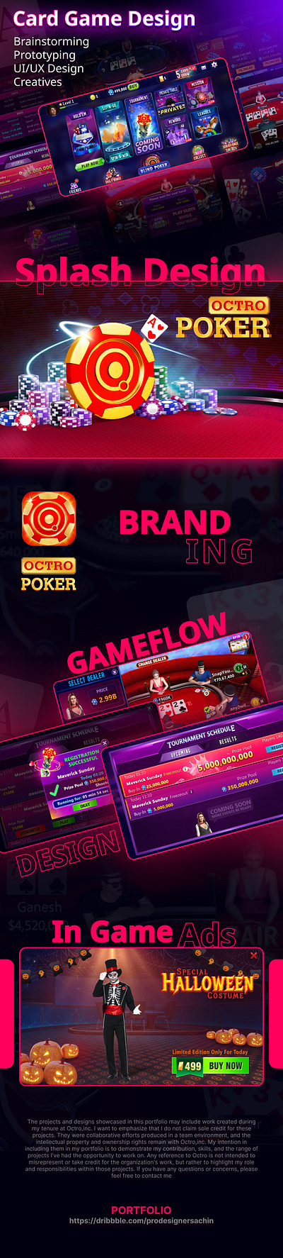 Poker Game UI/UX Design android ui design branding card game design design game game ui design graphic design poker poker game ui design ui design