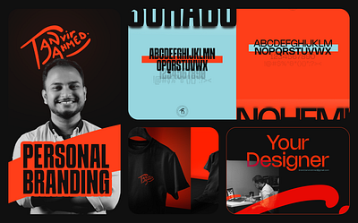 Personal Branding Project adobe illustrator brand brand identity design branddesign branding brandingproject brutalism design graphic design logo logo design mockup personal branding personal logo ui vibrant design