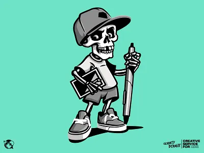 Creative Mascot character design graphics illustration t shirt design vans vector vector design wacom