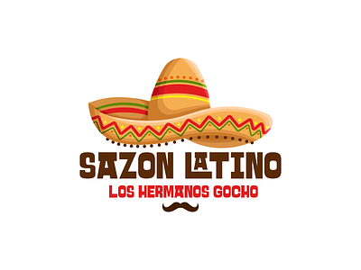 Sazon Latino branding character design design digital graphic graphic design hat hat design illustration logo logo design mexican mexican hat mexican sombrero mexicano sombrero sombrero design vector