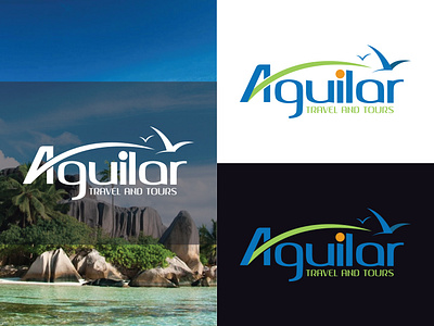 Aquilar Travel and Tours Logo adventure logo aviation logo boat logo branding camping logo cruise travel logo graphic design graphic design logos logo logo design luxury travel logo mountain logo munnu miah otel logobeach logo resort logo tour logo tourism logo tourist logo travel agency logo vacation logo