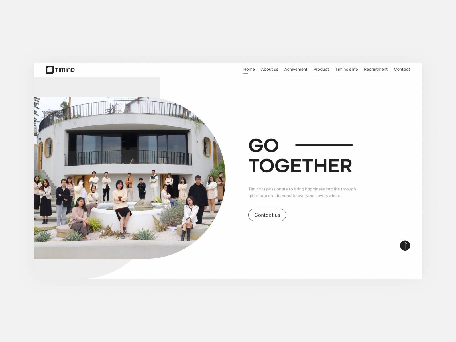 Timind inspiration minimalism uidesign uiux uxdesign webdesign