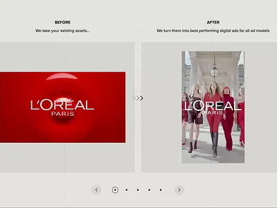 9-16 - Before&After section beforeafter clean design ui ux video web app