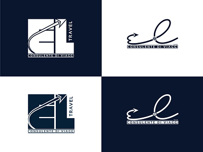 Logo Design (EL Travel) branding design graphic design icon illustration logo typography