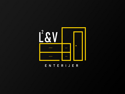 Brand identity & web design for L2&V Enterijer interior business branding graphic design logo ui website design