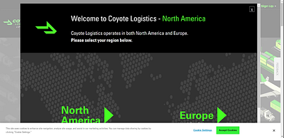 Coyote Logistics- Supply chain & Freight Management animation branding design graphic design illustration logo typography ui ux vector
