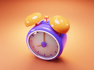 Clock Animation Tutorial 3d animation blender icon illustration motion motion graphics render tutorial uiux