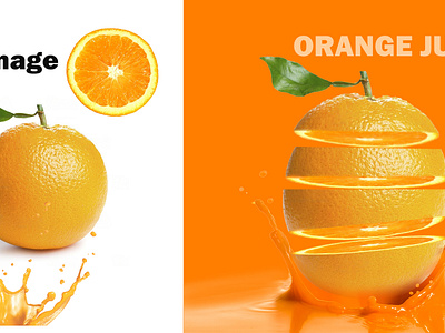 Orange Manipulation graphic design manipulation orange juice photoshop social media