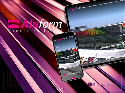 Aluform Sandwich Panel Web Design design frontend landingpage ui ui design uidesign ux webdesign