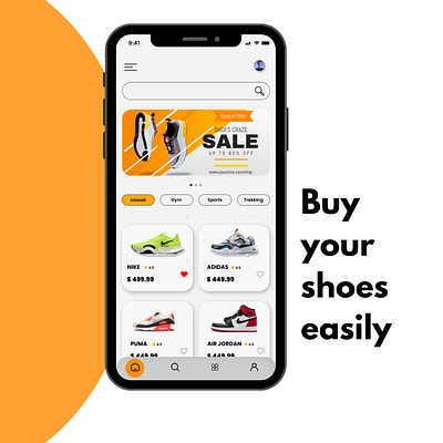 Ui app application interface e commerce e commerce ui shoe app shoes software ui uiux user interface ux website