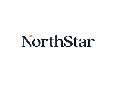 NorthStar branding gold gray green logo logotype north north star northstar star white wordmark
