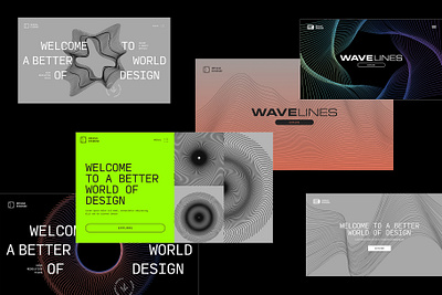 Design Assets: Wave Lines - 100 Vector Shapes abstract download fashion free freebies geometric geometrical hero illustration lines modern objects poster resources shapes strokes vectors wave webdesign