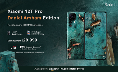 Redmi 12T Pro Daniel Arsham- Ad Design ad advertisement advertising branding design graphic design poster