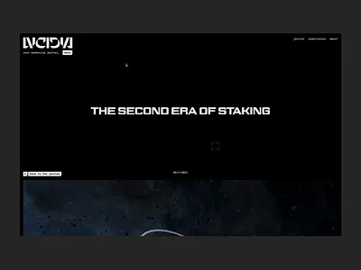 LVCIDIA - Page transition/Menu animation dark menu motion graphics ui website