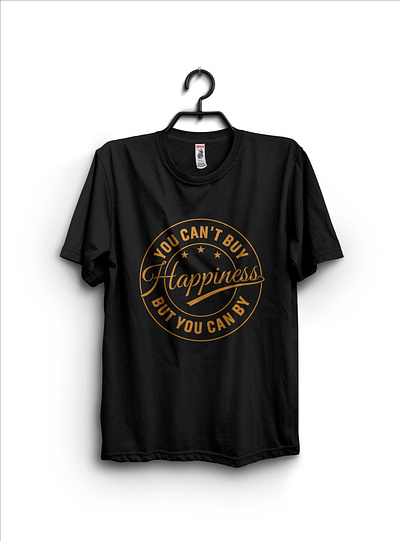 you cant buy Happiness but you can t-shirt design. 3d animation branding design graphic design happiness t shirt high quality illustration newest t shirt t shirt design typography ui vector vintage t shirt design