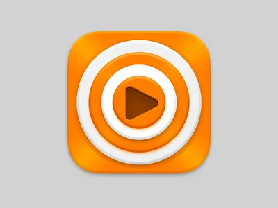 VLC Replacement Icon app design icon mac media orange player replacement video ＃vlc