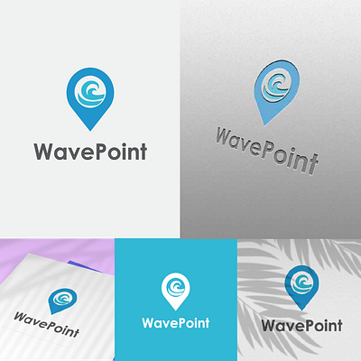 Wave Point Logo air branding desig design design logo graphic design icon laut logo logo design logos logotype point simple logo symbols templates vector water wave wave point logo