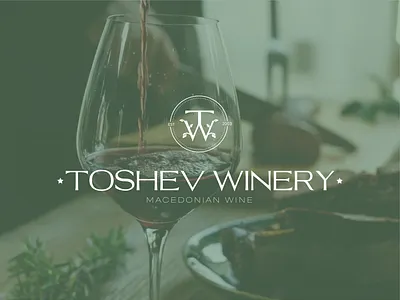 LOGO AND BRAND DESIGN - Toshev Winery adobe illustrator adobe photoshop branddesign branddesigner branding design graphic design graphicdesigner logo logodesiggner logodesign logowinery portfolio winerylogo