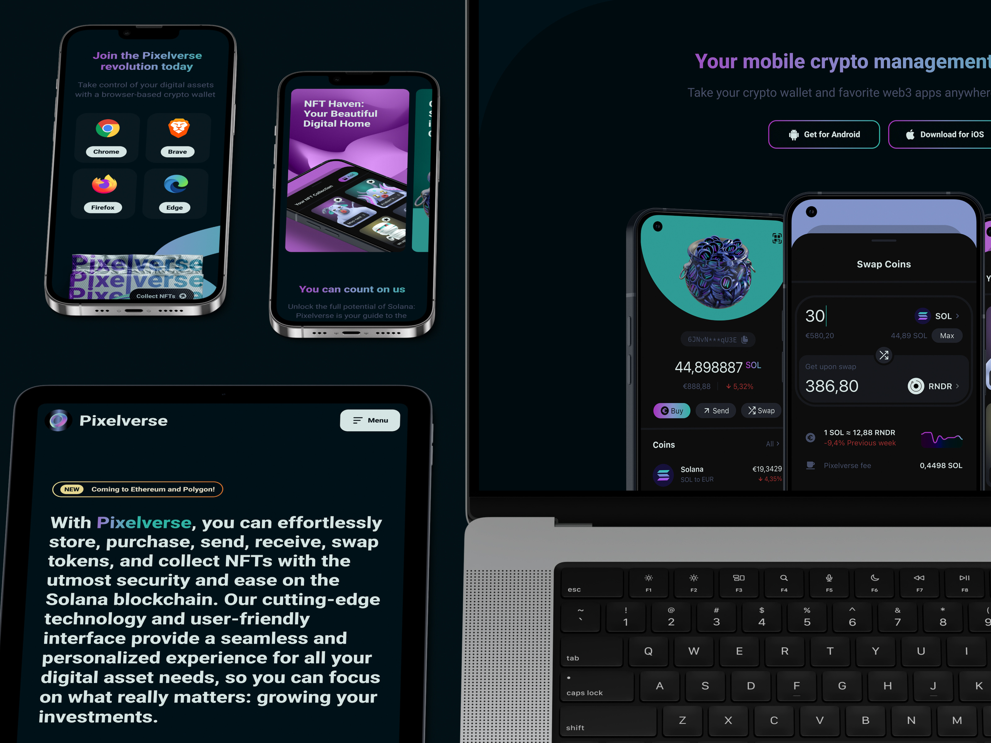 Pixelverse One Page by Jegors Lazarevs on Dribbble