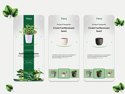 Flora App app app design best ui design figma flower latest ui design mobile ui plant project prototyping top ui ui ui design ui project ujala ak ux ux design uxui visual design