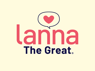 LannaTheGreat Logo brand identity branding logo
