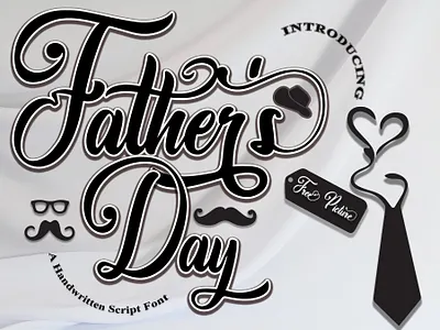 FATHER'S DAY 3d animation branding creativedesign custom type font design fonts graphic design illustration motion graphics scriptfont ui