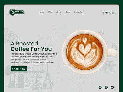 Coffee Website Design animation branding coffee designing graphic design logo motion graphics ui web web design website