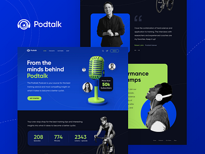 Podcast Website Design landing page landing page design podcast website ui ui design user interface design web design website website design