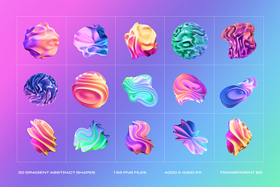 Design Assets: 3D Gradient Abstract Shapes 3d 3d illustration 3d shapes abstract backgrounds branding color colourful download fashion free freebie gradient modern objects poster resources shapes ui webdesign