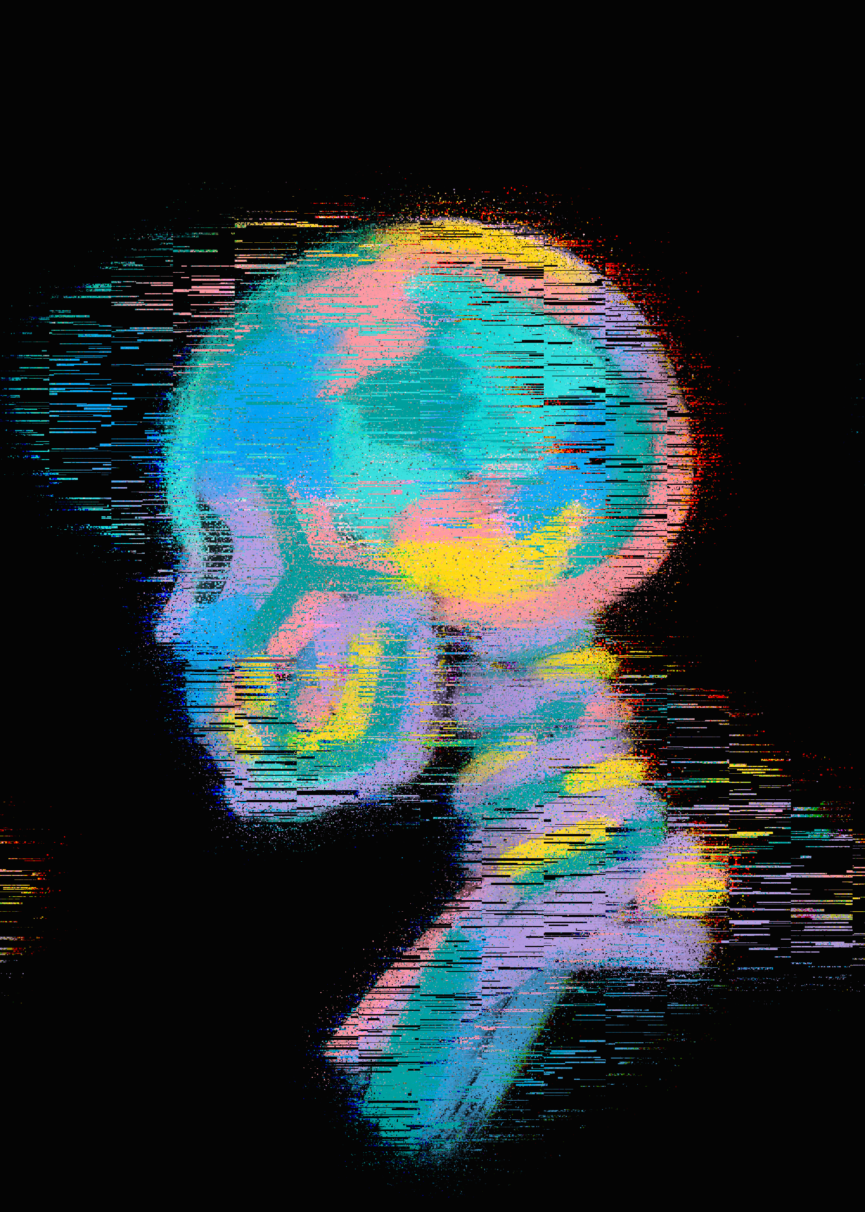 Thoughts black colors illustration meditation mind procreate purple skull thoughts yellow