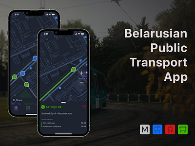 Belarusian Public Transport App app belarus bucket cjm comment design feedback follow ia like minsk mobile app persona public research transport ui user ux web