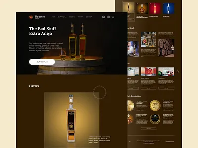 Tequila promo website design figma promo shot ui ux web design website