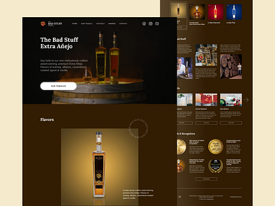 Tequila promo website design figma promo shot ui ux web design website