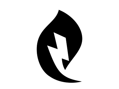 Electre Logo double meaning dual meaning flash logo leaf logo logo design logocombination logodesign negative space negative space logo
