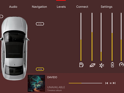 Car interface branding car car controls car interface controls engine graphic design product design ui uiux ux