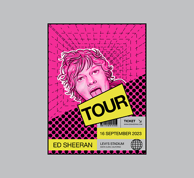 Poster Ed Sheeran design graphic design illustration poster