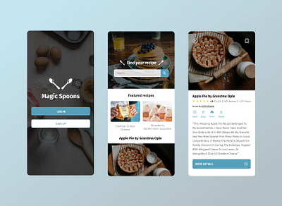 Recipe Page recipe ui