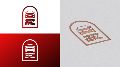 Agung Jaya Motor's Logo Mockup 3d animation app branding design graphic design illustration logo motion graphics typography vector