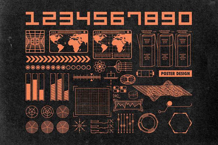 100+ retro Futuristic Vector Shapes Vol.5 by KristinaK3 on Dribbble