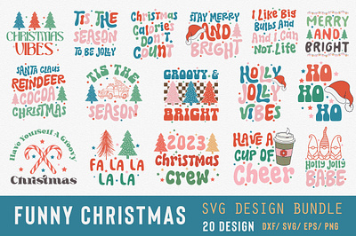 Funny Christmas Design Bundle invitation