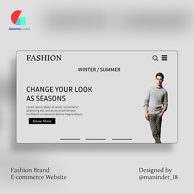 Fashion Brand Website Design figma responsive website design website development
