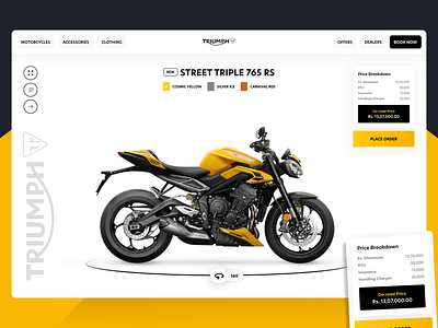 Bike UI Website Design: Triumph UI bikeapp bikeui biking dashboarddesign designconcept digitaldashboard graphic design innovation minimalistdesign mobileappdesign motorcycleui riderexperience ridesafe twowheeler ui uiinspiration usercentric userinterface uxdesign uxui