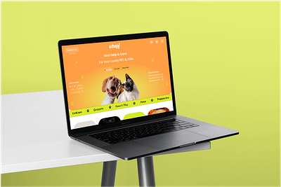 Whupf : Exclusive Digital Universe for Pets & Owners creative layout figma graphic design landing pet ui ux webpage website