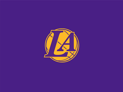 Los Angeles Lakers: Logo Pattern Wallpaper