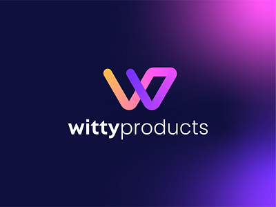 Witty Products - Logo Design branding colors company logo design dribbble geometric graphic design logo minimalist modern logo phencils vector vivid