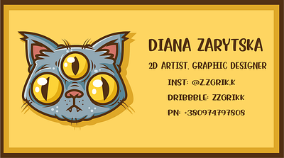 Business card for artist